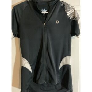 Pearl Izumi Select Womens Cycling Jersey Black White Full Zip Medium